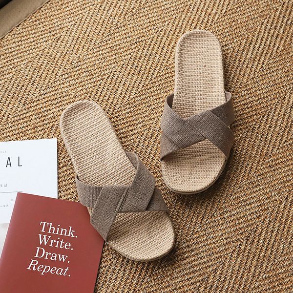 men women slippers summer flip flop shoes sandals couple hemp solid fashion non-slip flat indoor casual house slides, Black
men women slippers summer flip flop shoes sandals couple hemp solid fashion non-slip flat indoor casual house slides, Black