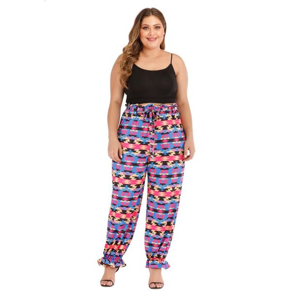 large size women's retro printed trousers patchwork wooden ear high waist lace up loose bloomers stacked sweatpants cargo pants & capri, Black;white
large size women's retro printed trousers patchwork wooden ear high waist lace up loose bloomers stacked sweatpants cargo pants & capri, Black;white