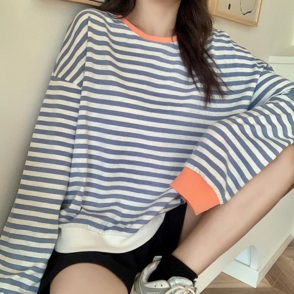 women's blouses & shirts women fashion black and white striped blouse shirt casual long sleeve o-neck soft korean ladies t-shirt spring
women's blouses & shirts women fashion black and white striped blouse shirt casual long sleeve o-neck soft korean ladies t-shirt spring