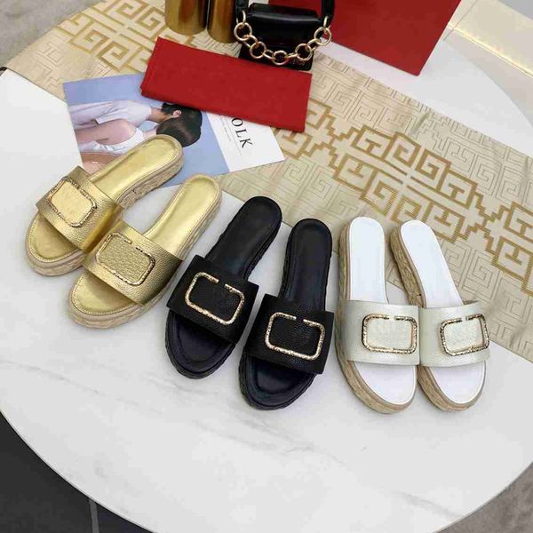 brand women platform slippers sandals slides metal button cotton summer party beach slipper flat designer shoes with box, Black
brand women platform slippers sandals slides metal button cotton summer party beach slipper flat designer shoes with box, Black