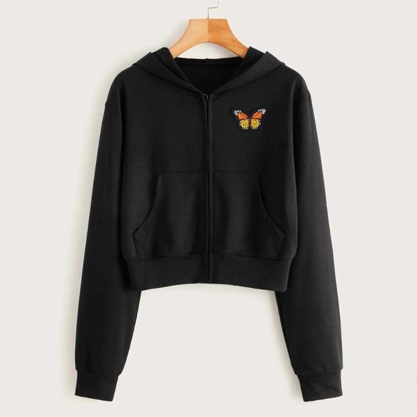 women's hoodies & sweatshirts butterfly solid color zipper hoodie sweatshirt for female casual long sleeve pocket shirt hooded, Black
women's hoodies & sweatshirts butterfly solid color zipper hoodie sweatshirt for female casual long sleeve pocket shirt hooded, Black