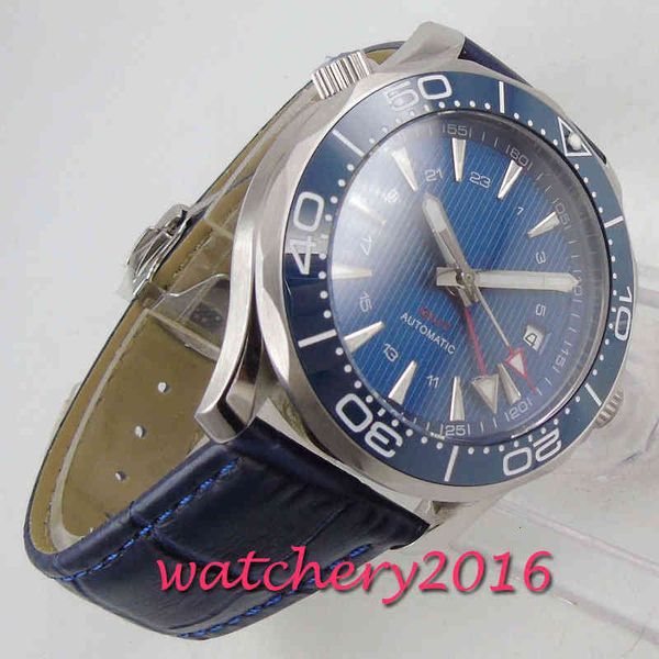 sterile blue 41mm marker flash plate ceramic seal gmt date rand luxury automatic movement gentlemen watch, Slivery;brown
sterile blue 41mm marker flash plate ceramic seal gmt date rand luxury automatic movement gentlemen watch, Slivery;brown