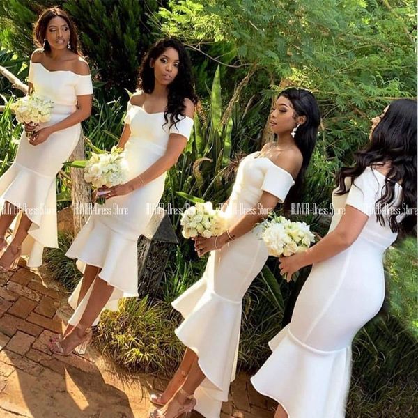 bridesmaid dress white mermaid wedding guest lady honor off the shoulder high-low dresses for party lace up back prom, White;pink
bridesmaid dress white mermaid wedding guest lady honor off the shoulder high-low dresses for party lace up back prom, White;pink