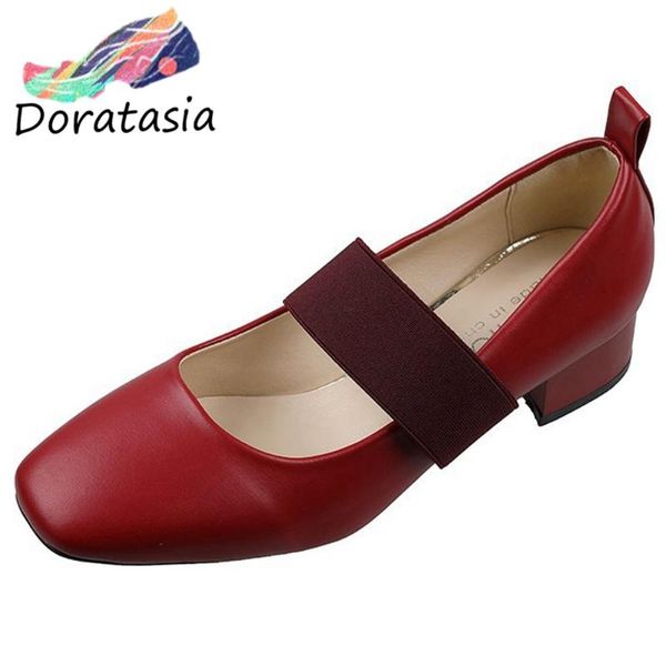 dress shoes doratasia fashion women high heels slip on casual office round head design pumps elastic band, Black
dress shoes doratasia fashion women high heels slip on casual office round head design pumps elastic band, Black