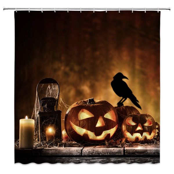 halloween shower curtain decor orange pumpkin lantern jack-o-lanterns crow lamp white candle bathroom curtain polyester fabric
halloween shower curtain decor orange pumpkin lantern jack-o-lanterns crow lamp white candle bathroom curtain polyester fabric