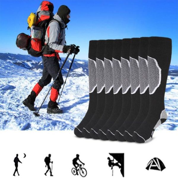 men women winter warm thermal ski socks thick cotton sports cycling skiing snowboard soccer thermosocks sock, Black
men women winter warm thermal ski socks thick cotton sports cycling skiing snowboard soccer thermosocks sock, Black