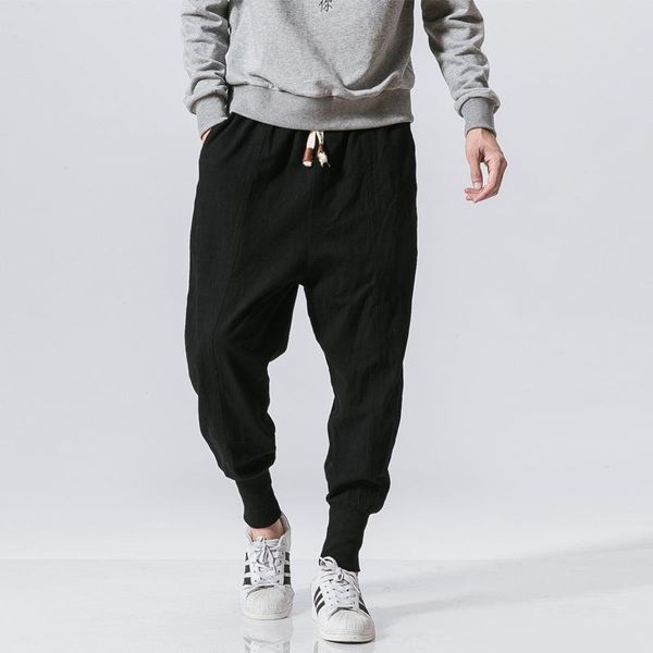 men's pants 2021 cotton linen jogger men streetwear casual harem trouser summer cool oversized clothing, Black
men's pants 2021 cotton linen jogger men streetwear casual harem trouser summer cool oversized clothing, Black