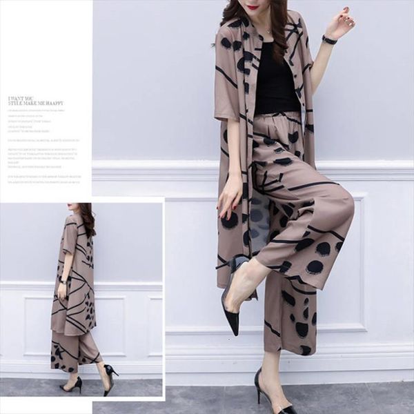 spring summer fashion 2 womens tracksuits piece set long cardigan blouse and wide leg pant sets elegant chiffon pants suits, Gray
spring summer fashion 2 womens tracksuits piece set long cardigan blouse and wide leg pant sets elegant chiffon pants suits, Gray