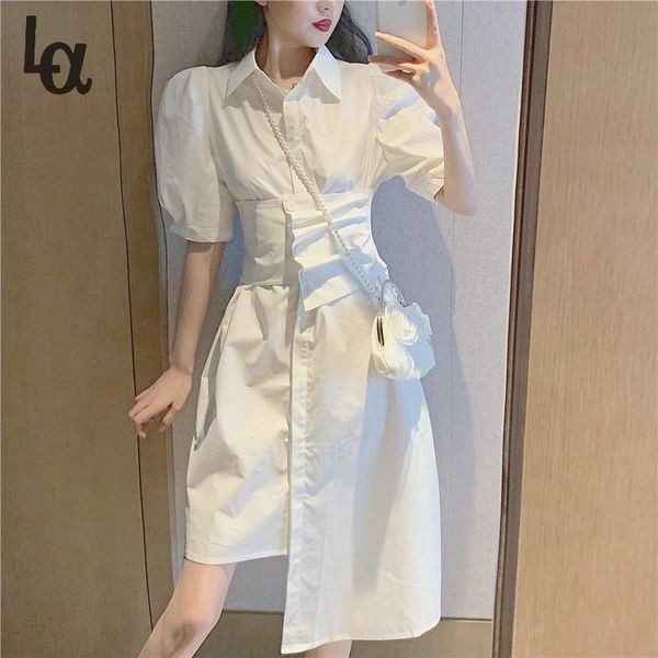 summer elegant vintage dress women korean white irregular designer sash belt short sleeve casual midi 210519, Black;gray
summer elegant vintage dress women korean white irregular designer sash belt short sleeve casual midi 210519, Black;gray