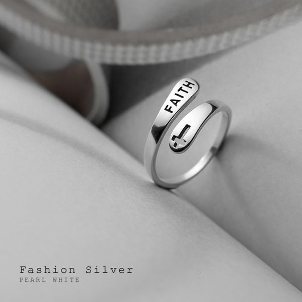 eloge s925 wind cross women's thai silver old letters personalized ring hand ornament j7754, Black
eloge s925 wind cross women's thai silver old letters personalized ring hand ornament j7754, Black