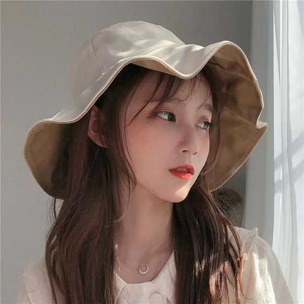 wide brim hats fashion women bucket hat sun summer uv protection floppy reversible beach can be worn on both sides, Blue;gray
wide brim hats fashion women bucket hat sun summer uv protection floppy reversible beach can be worn on both sides, Blue;gray
