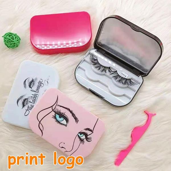 false eyelashes cosmetic with mirror makeup storage organizer box travel lashes holder case print logo 3 pairs eyelash
false eyelashes cosmetic with mirror makeup storage organizer box travel lashes holder case print logo 3 pairs eyelash