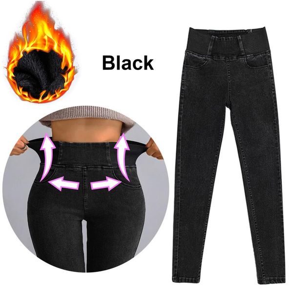 women's jeans women girls thermal fleece denim leggings high waisted warm slim stretch trousers pants calca feminina plus size, Blue
women's jeans women girls thermal fleece denim leggings high waisted warm slim stretch trousers pants calca feminina plus size, Blue