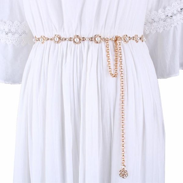 belts sweet rhinestone pearl thin waist metal chain rose flower for women dresses sweater female ladies luxury ceinture femme, Black;brown
belts sweet rhinestone pearl thin waist metal chain rose flower for women dresses sweater female ladies luxury ceinture femme, Black;brown