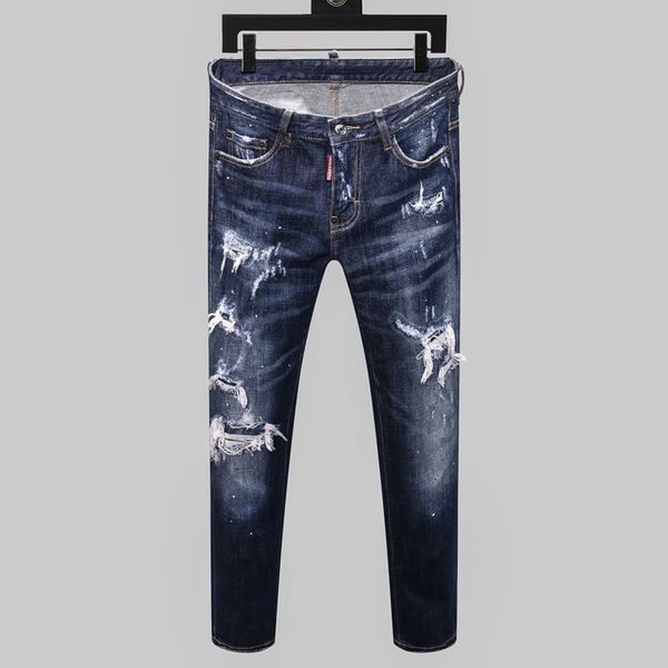 fashion jeans italian brand men's with holes nostalgic blue familiar painting technology street trousers
fashion jeans italian brand men's with holes nostalgic blue familiar painting technology street trousers