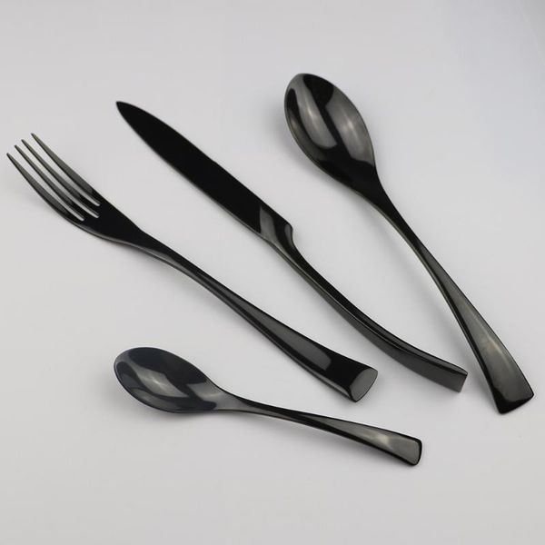 4-piece black set tableware steel stainless cutlery dinnerware dinner flatware 18/10/set shiny mirror fork knife teaspoon sets
4-piece black set tableware steel stainless cutlery dinnerware dinner flatware 18/10/set shiny mirror fork knife teaspoon sets