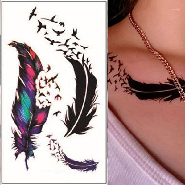temporary tattoos wholesale- 10.5x6cm 1 sheet water transfer flash fake tattoo sticker waterproof feathers tatto women wta03521 
temporary tattoos wholesale- 10.5x6cm 1 sheet water transfer flash fake tattoo sticker waterproof feathers tatto women wta03521