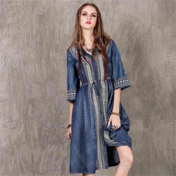 casual dresses autumn womens embroidery v-neck half sleeve retro denim female vintage elegant drawstring knee-length d609 gto1, Black;gray
casual dresses autumn womens embroidery v-neck half sleeve retro denim female vintage elegant drawstring knee-length d609 gto1, Black;gray