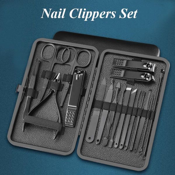 nail art kits balck clippers set toenail nippers household professional tweezers scissors pedicure kit pruning remover nails cutters
nail art kits balck clippers set toenail nippers household professional tweezers scissors pedicure kit pruning remover nails cutters