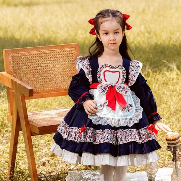 girl's dresses autumn winter spanish vintage princess ball gown bow lace stitching birthday party easter lolita for girls l1289, Red;yellow
girl's dresses autumn winter spanish vintage princess ball gown bow lace stitching birthday party easter lolita for girls l1289, Red;yellow