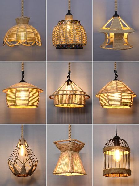 pendant lamps retro rope chandelier bar net cafe lamp handmade lampshade personality creative pot restaurant barbecue shop
pendant lamps retro rope chandelier bar net cafe lamp handmade lampshade personality creative pot restaurant barbecue shop