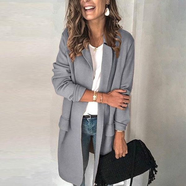 women's wool & blends women long sleeve knitted double pockets cardigan autumn winter sweaters 2021 knitting coat with temperament, Black
women's wool & blends women long sleeve knitted double pockets cardigan autumn winter sweaters 2021 knitting coat with temperament, Black