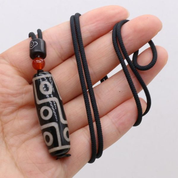 pendant necklaces natural semi-precious stone day bead necklace 13x40mm lenght 60cm for diy jewelry making gift, Silver