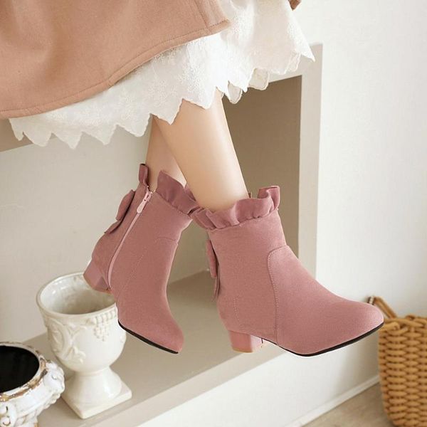 boots pqecfs big size 26-44 spring & autumn fashion women butterfly-knot low heel square ankle riding 3 colors, Black
boots pqecfs big size 26-44 spring & autumn fashion women butterfly-knot low heel square ankle riding 3 colors, Black