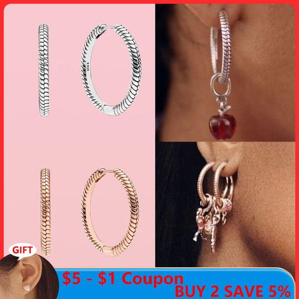 hoop & huggie 100% 925 sterling silver earrings pendientes for women original charms jewelry joyas, Golden;silver
hoop & huggie 100% 925 sterling silver earrings pendientes for women original charms jewelry joyas, Golden;silver