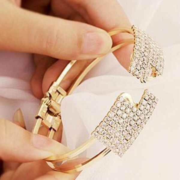 unique full crystal womens opening bracelets wholesale drop tennis, Golden;silver
unique full crystal womens opening bracelets wholesale drop tennis, Golden;silver