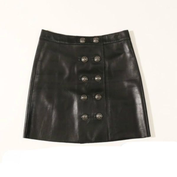 skirts 2021 spring fashion high street leather skirt women sheepskin short double breasted a word waist bag hip, Black
skirts 2021 spring fashion high street leather skirt women sheepskin short double breasted a word waist bag hip, Black