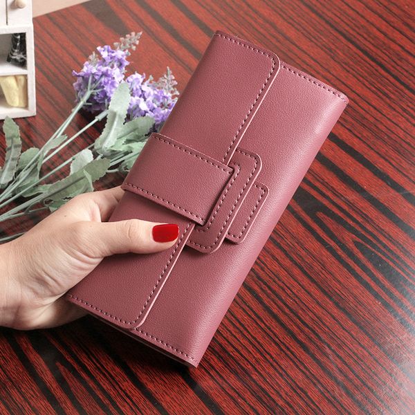 women pu leather korean style long wallets female coin purses clutch card wallets holder, Red;black
women pu leather korean style long wallets female coin purses clutch card wallets holder, Red;black