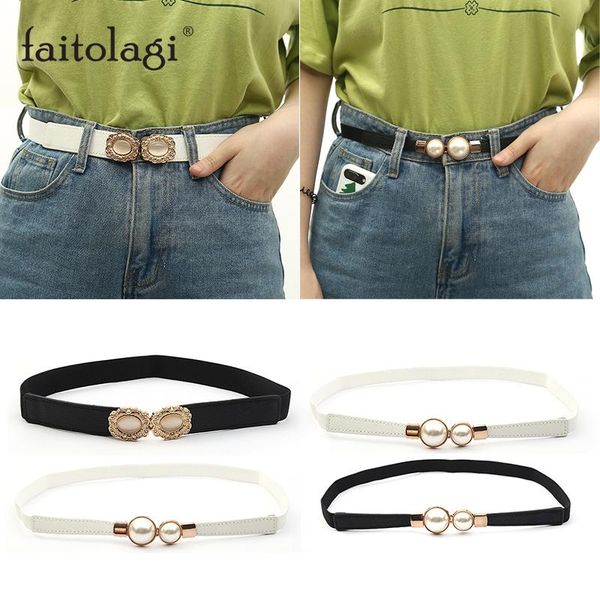 belts slim for women elastic dress waist belt ladies adjustable female girl pearl pu leather with buckle ceinture femme, Black;brown
belts slim for women elastic dress waist belt ladies adjustable female girl pearl pu leather with buckle ceinture femme, Black;brown