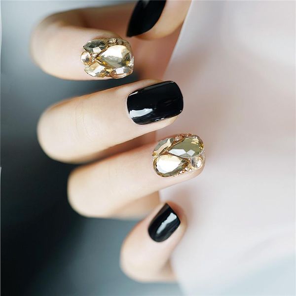 false nails short fake sets black champagne full cover aesthetic crystal sticker with glue nail extension manicure, Red;gold
false nails short fake sets black champagne full cover aesthetic crystal sticker with glue nail extension manicure, Red;gold