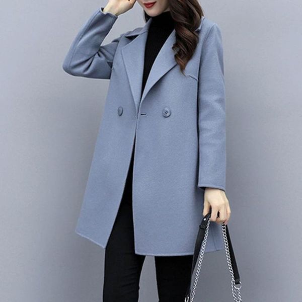 women's wool & blends nice thin blend coat women long sleeve turn-down collar outwear jacket casual autumn winter elegant overcoat#j31, Black
women's wool & blends nice thin blend coat women long sleeve turn-down collar outwear jacket casual autumn winter elegant overcoat#j31, Black