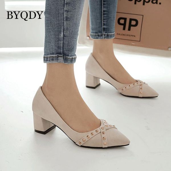 dress shoes byqdy fashion suede studded high heels pumps square women pointed toe rivet ladies party shallow, Black
dress shoes byqdy fashion suede studded high heels pumps square women pointed toe rivet ladies party shallow, Black