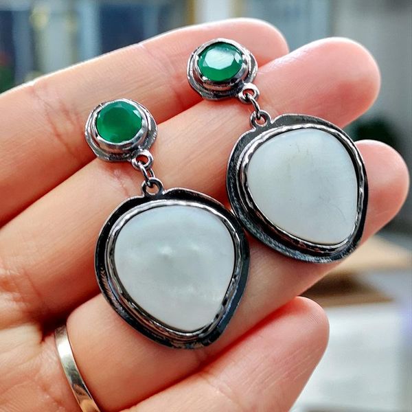 shell resin water drop earrings for women vintage jewelry black metal green stone dangle earring pendientes mujer & chandelier, Silver
shell resin water drop earrings for women vintage jewelry black metal green stone dangle earring pendientes mujer & chandelier, Silver