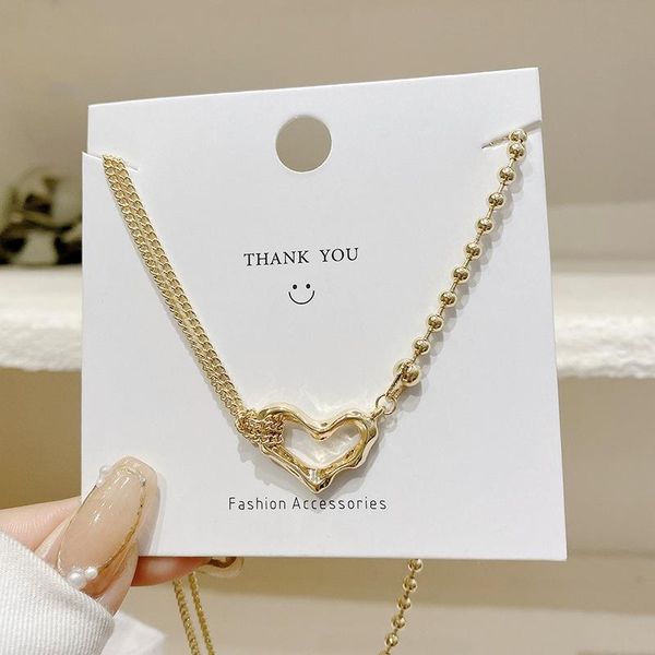 chokers origin summer hollow out love heart asymmetric pendant necklace for women girls gold color beaded chain mix jewellery, Golden;silver
chokers origin summer hollow out love heart asymmetric pendant necklace for women girls gold color beaded chain mix jewellery, Golden;silver