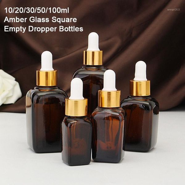 storage bottles & jars 10/20/30/50/100ml 5pcs empty glass bottle containers square amber essential oils with eye dropper gold c
storage bottles & jars 10/20/30/50/100ml 5pcs empty glass bottle containers square amber essential oils with eye dropper gold c