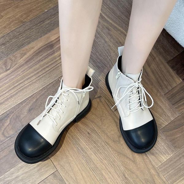 boots lucyever mix color women's ankle 2021 autumn winter warm short plush woman round toe lace-up square heel botas, Black
boots lucyever mix color women's ankle 2021 autumn winter warm short plush woman round toe lace-up square heel botas, Black