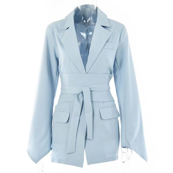 women's suits & blazers stylish coat lapel slim jacket turndown collar belt waist tied, White;black
women's suits & blazers stylish coat lapel slim jacket turndown collar belt waist tied, White;black