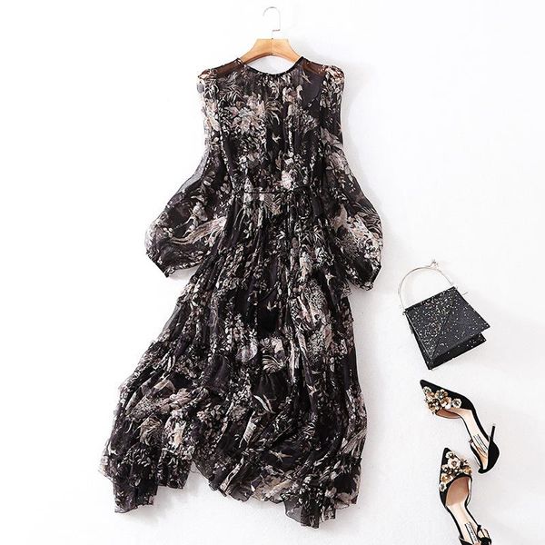 casual dresses silk dress woman fall 2021 women's clothing printed round neck long sleeves loose lace-up irregular two-piece midi, Black;gray
casual dresses silk dress woman fall 2021 women's clothing printed round neck long sleeves loose lace-up irregular two-piece midi, Black;gray