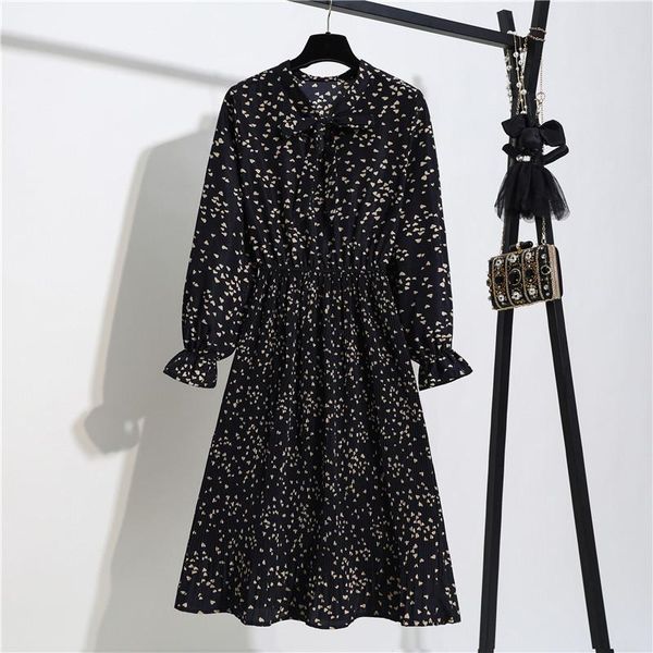women's autumn spring dress oversized printing female long dresses bow neck sleeve high waist casual vestidos femme, Black;gray
women's autumn spring dress oversized printing female long dresses bow neck sleeve high waist casual vestidos femme, Black;gray