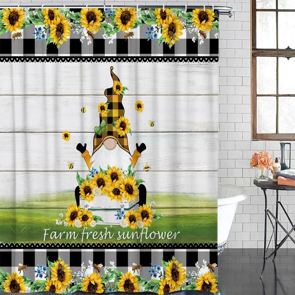 sunflower gnome lattice plank texture shower curtain polyester fabric waterproof curtains modern bathroom
sunflower gnome lattice plank texture shower curtain polyester fabric waterproof curtains modern bathroom