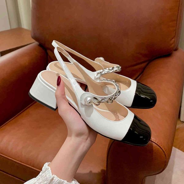 sandals slippers new leather roman pearl mary jane middle heel baotou sandals women's thick fairy shoes in spring and summer of 2021 zl, Black
sandals slippers new leather roman pearl mary jane middle heel baotou sandals women's thick fairy shoes in spring and summer of 2021 zl, Black