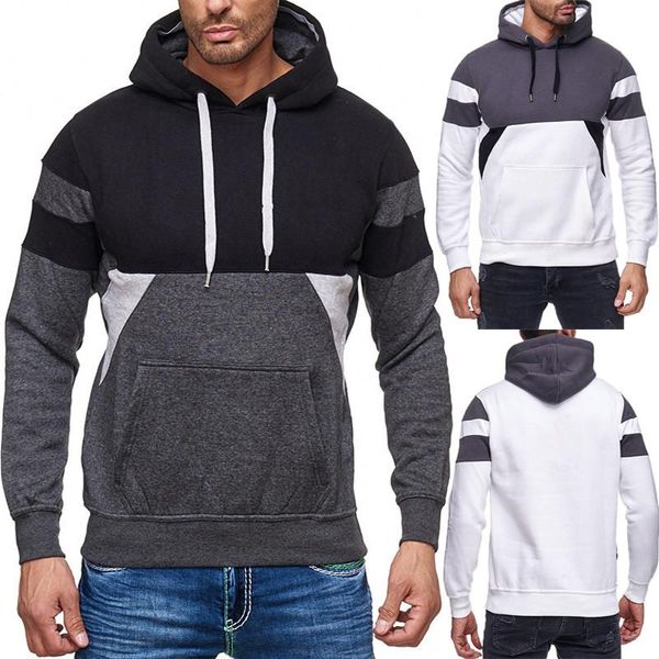 men's hoodies & sweatshirts hoodie men 2021 autumn casual solid long sleeve mens slim pocket hoody sweatshirt hooded streetwear, Black
men's hoodies & sweatshirts hoodie men 2021 autumn casual solid long sleeve mens slim pocket hoody sweatshirt hooded streetwear, Black