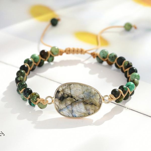 tennis natural stone labradorite charm african turquoise bead handwoven string braided bracelet friendship love femme jewelry, Golden;silver
tennis natural stone labradorite charm african turquoise bead handwoven string braided bracelet friendship love femme jewelry, Golden;silver