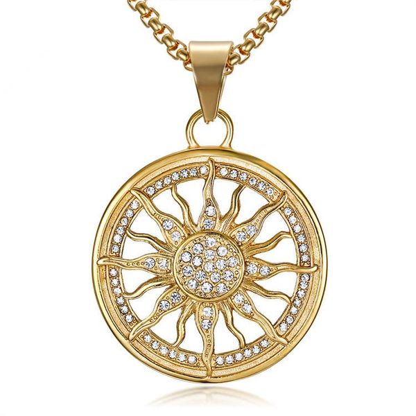 charms european and american accessories round necklace stainless steel pendant punk style sunflower titanium retro, Bronze;silver
charms european and american accessories round necklace stainless steel pendant punk style sunflower titanium retro, Bronze;silver