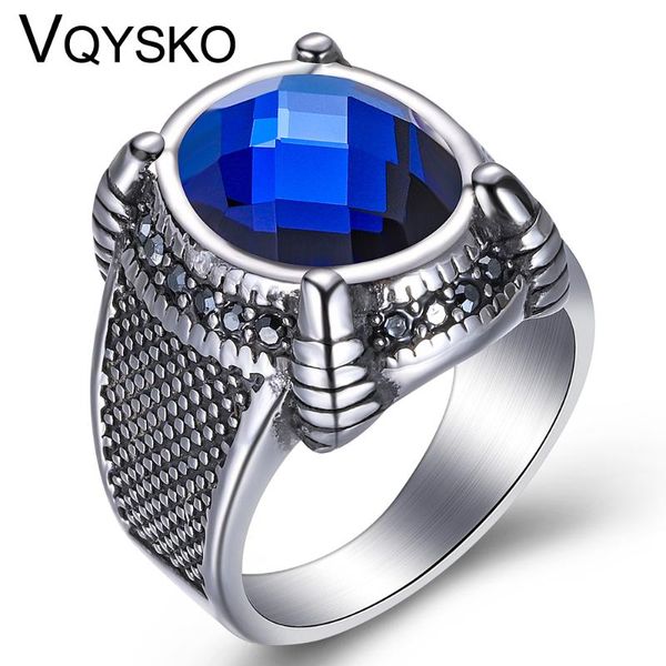 wedding rings punk cool mens stainless steel statement ring with claw blue stone crystal band fashion jewelry anel, Slivery;golden
wedding rings punk cool mens stainless steel statement ring with claw blue stone crystal band fashion jewelry anel, Slivery;golden