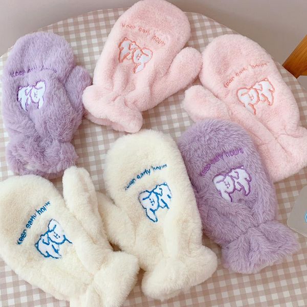 five fingers gloves girl cute embroidery dog coral fleece girls string soft & mittens winter warm women pink fashion, Blue;gray
five fingers gloves girl cute embroidery dog coral fleece girls string soft & mittens winter warm women pink fashion, Blue;gray